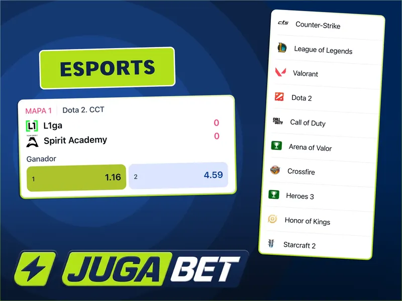 Catálogo de eSports con CS2 LoL Valorant y Dota 2