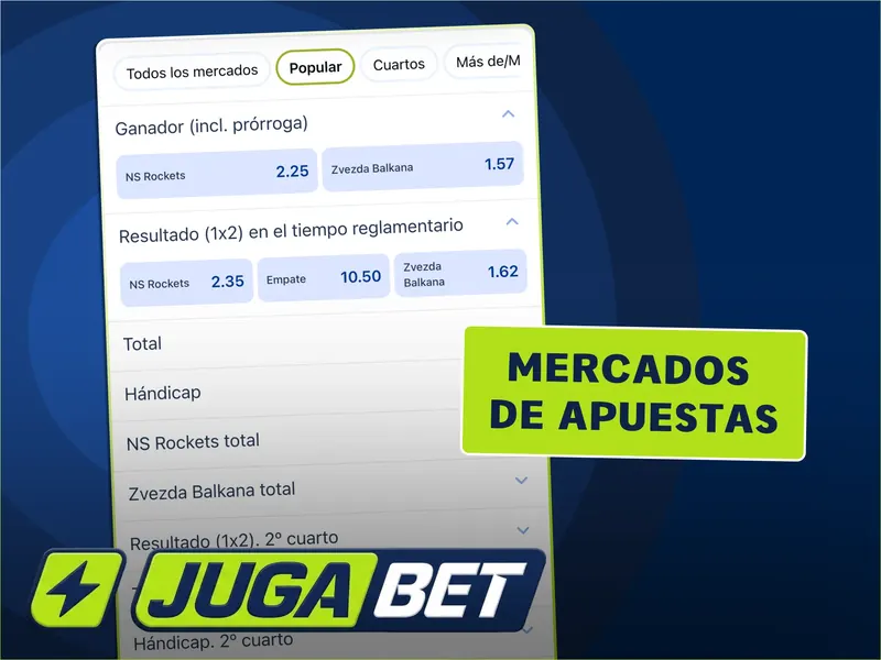 Mercados de resultado totales hándicap y doble oportunidad