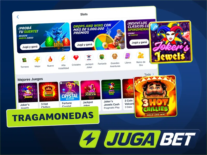 Slot titles and software providers in the JugaBet Argentina casino